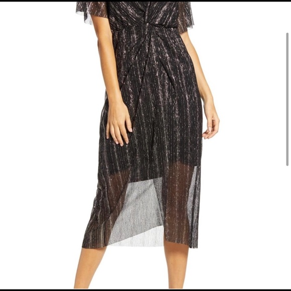 Nordstrom black sparkle maxi dress - Picture 2 of 8